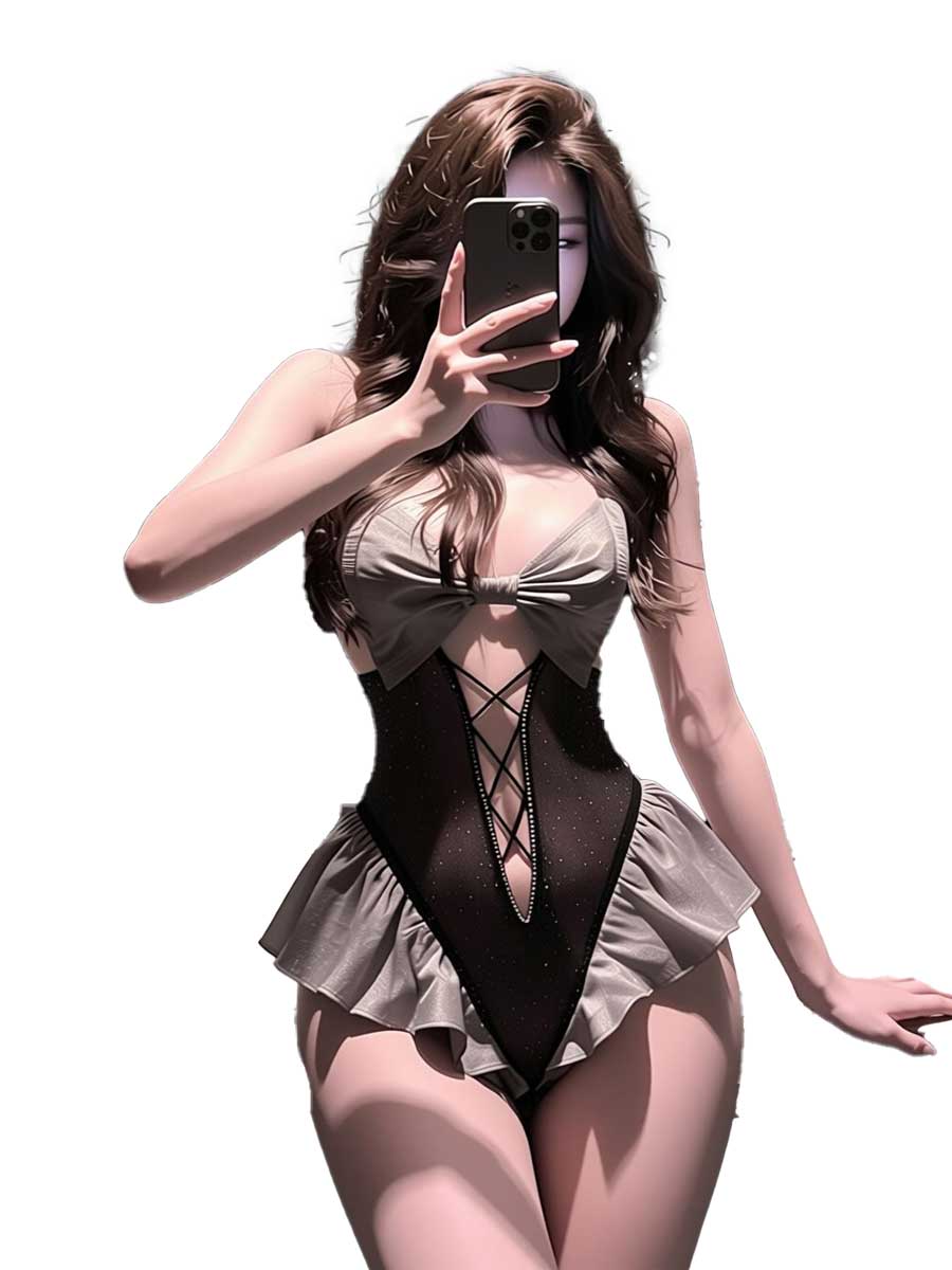 Lace Teddy Lingerie - jimiko Costume de lingerie de soubrette